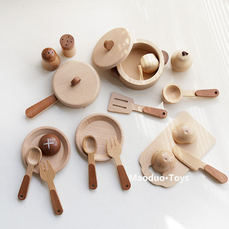 Home Cooking Utensils - Juego de cocina de madera de
