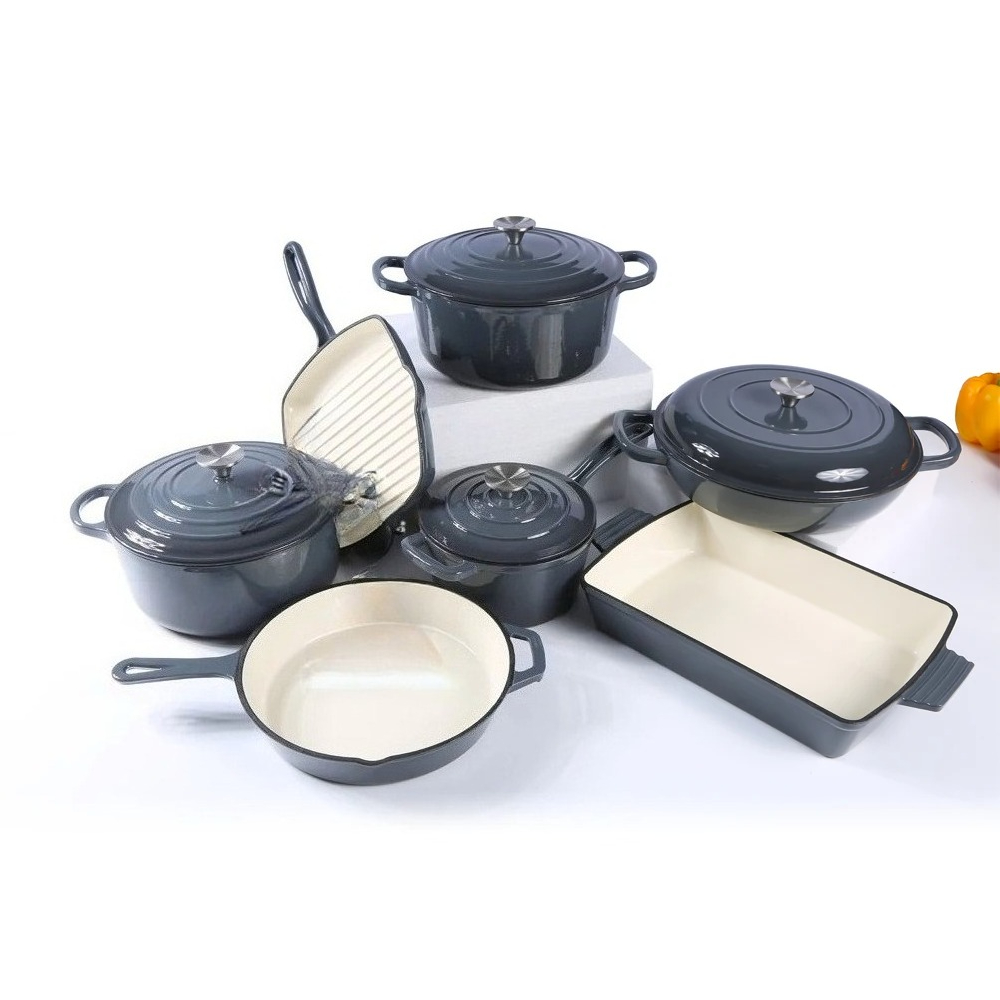 Dutch Oven Enamel - Juego de utensilios de cocina de