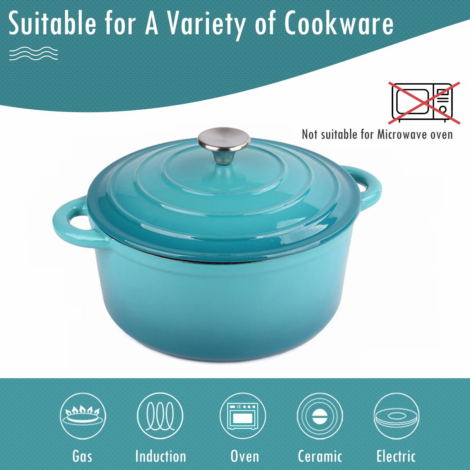 Horno holandés de hierro fundi - Dutch Oven Enamel reseña y precio
