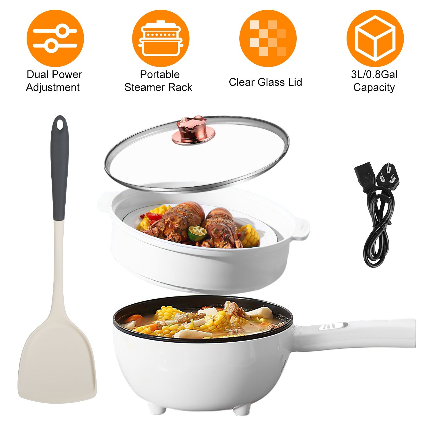 Olla eléctrica para cocinar fi - Hot Pot Portable Dual reseña y precio