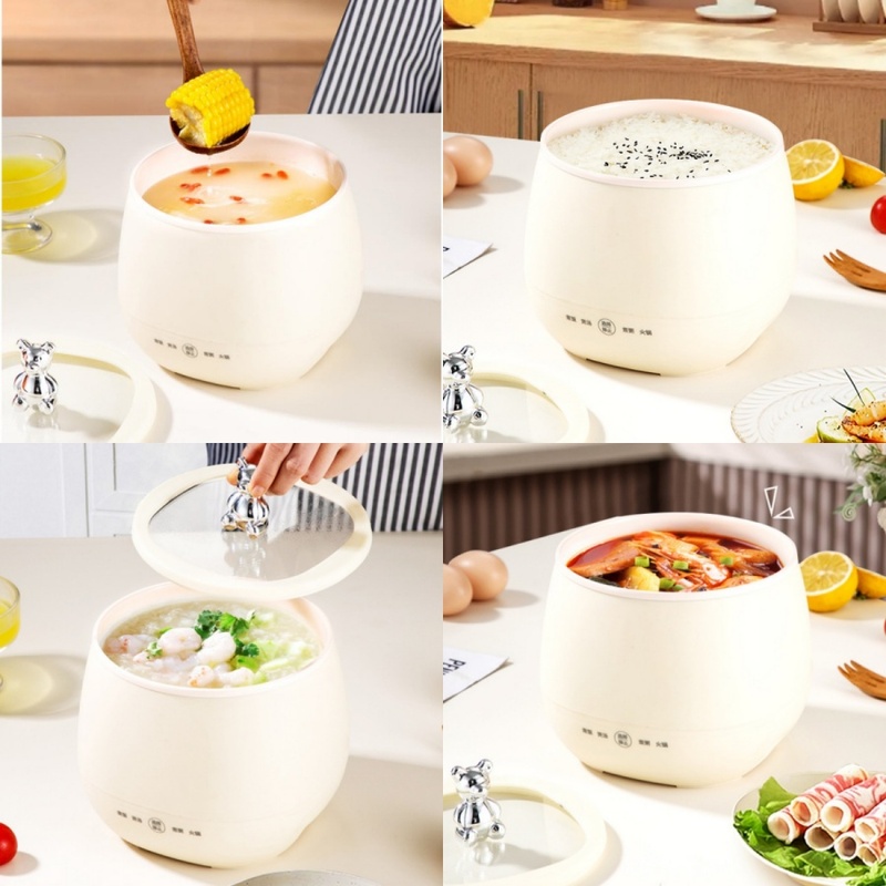 Olla Eléctrica Mini de 1.8L, A - Hot Pot Portable Dual reseña y precio