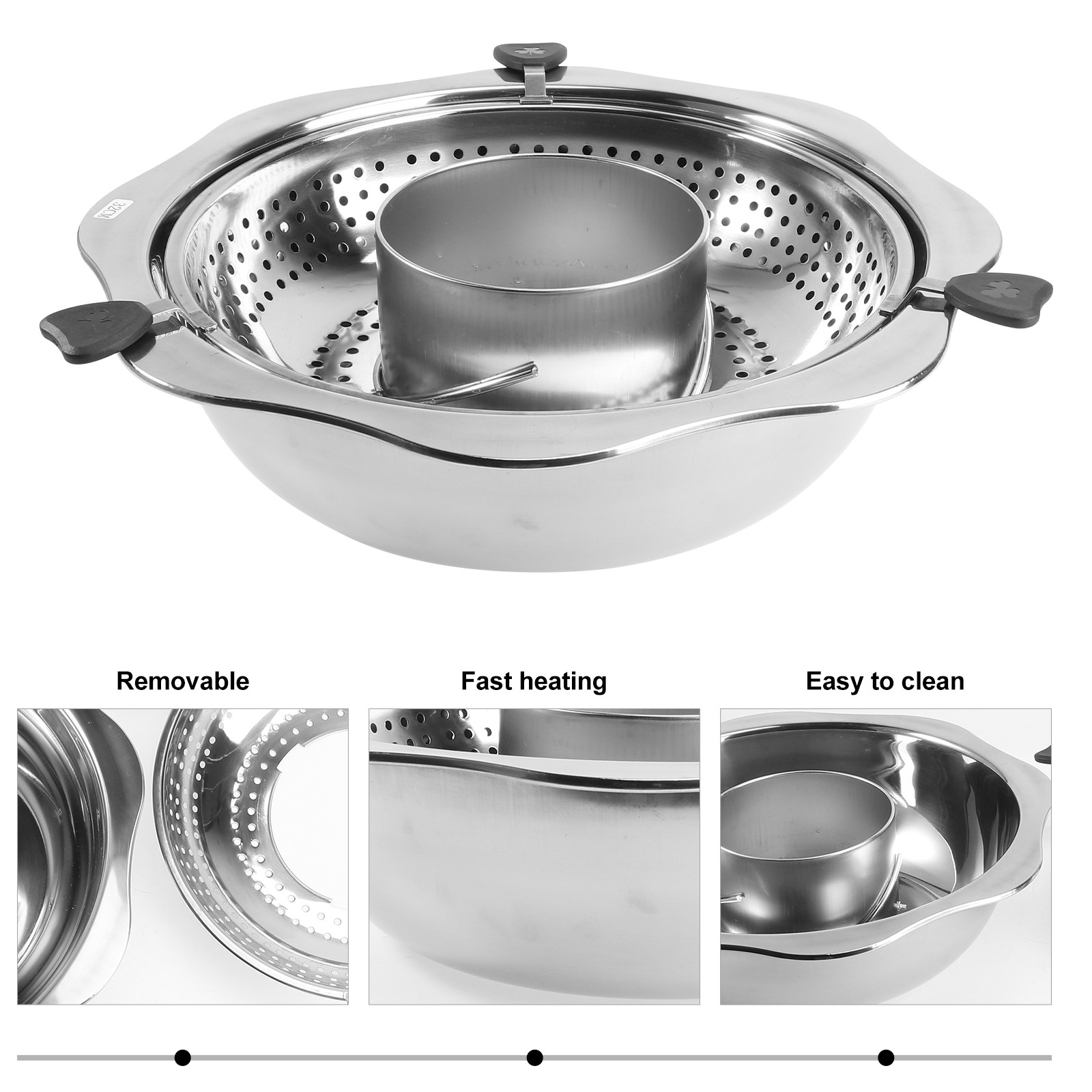 Olla Giratoria de Acero Inoxid - Home Cooking Utensils reseña y precio
